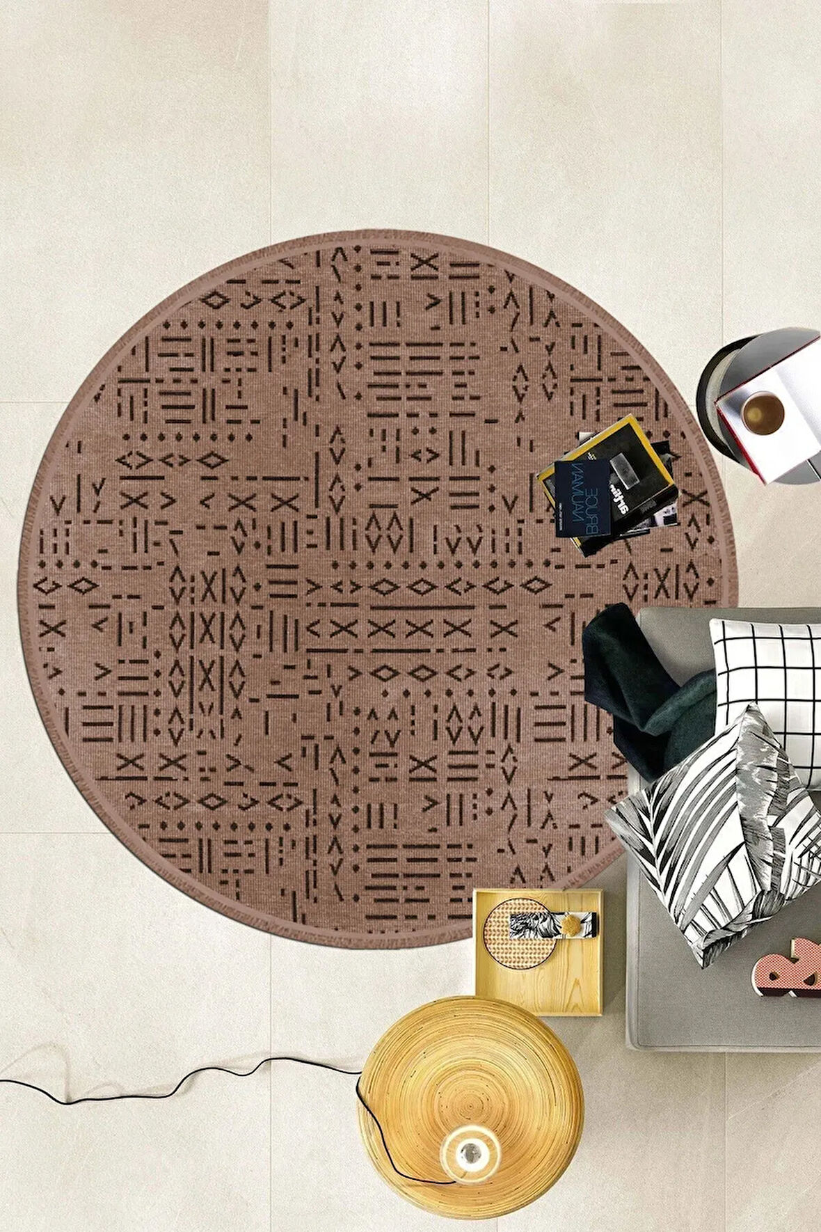 İskandinav Salon Halısı - Yolluk, Mutfak Halısı Şönil Dokuma Halı