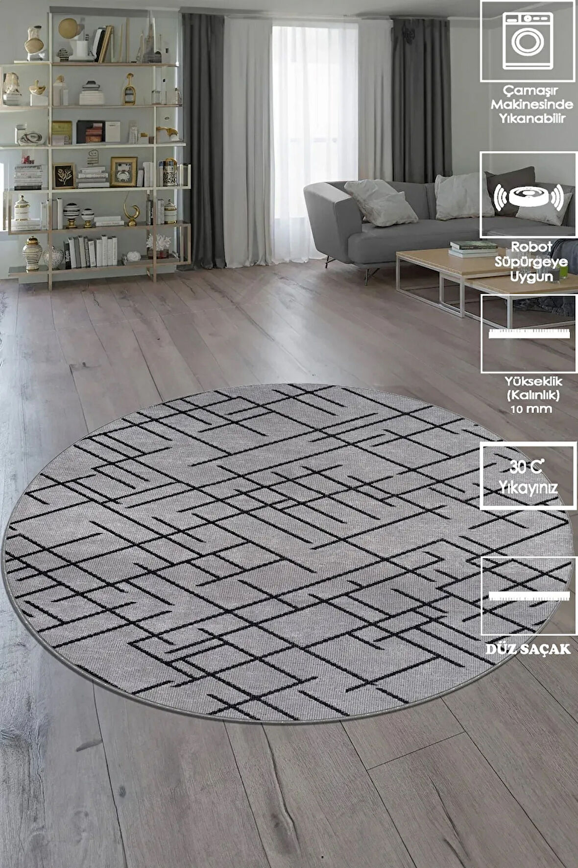 İskandinav Salon Halısı - Yolluk, Mutfak Halısı Şönil Dokuma Halı