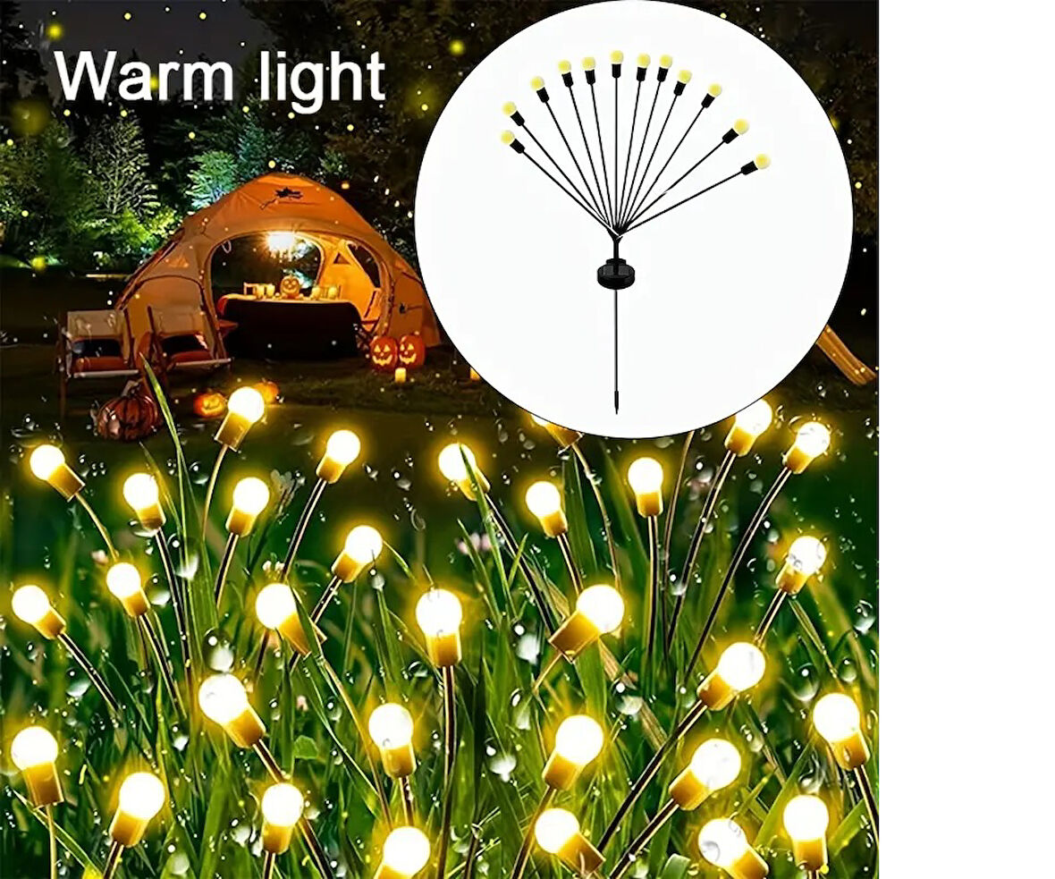 River World 2 Adet 90 Ledli Ateşböceği Güneş Enerjili Solar