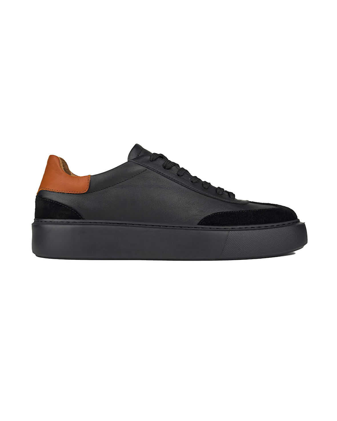River World Erkek Spor Sneaker Ayakkabısı Hakiki Deri Siyah Süet Renkte Nkn