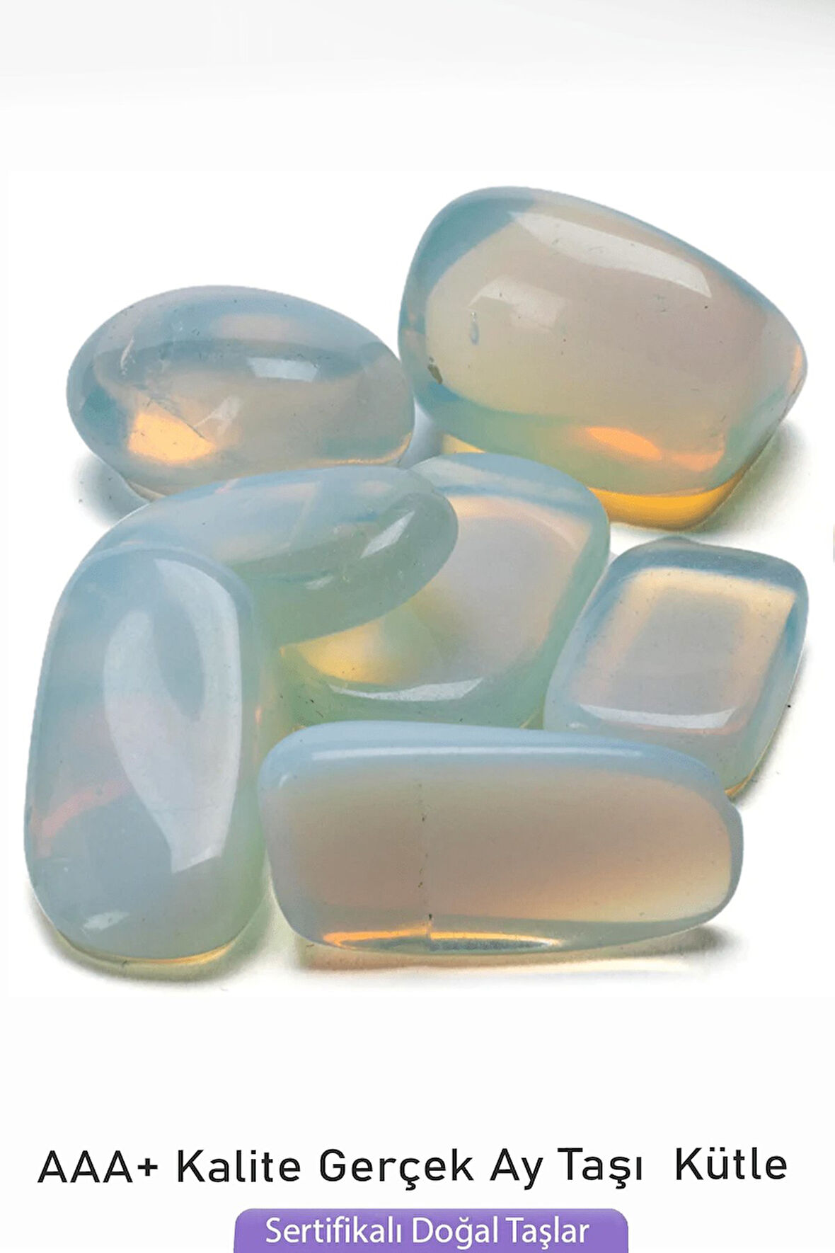 Sertifikalı Tamburlanmış Ay Taşı Kütle