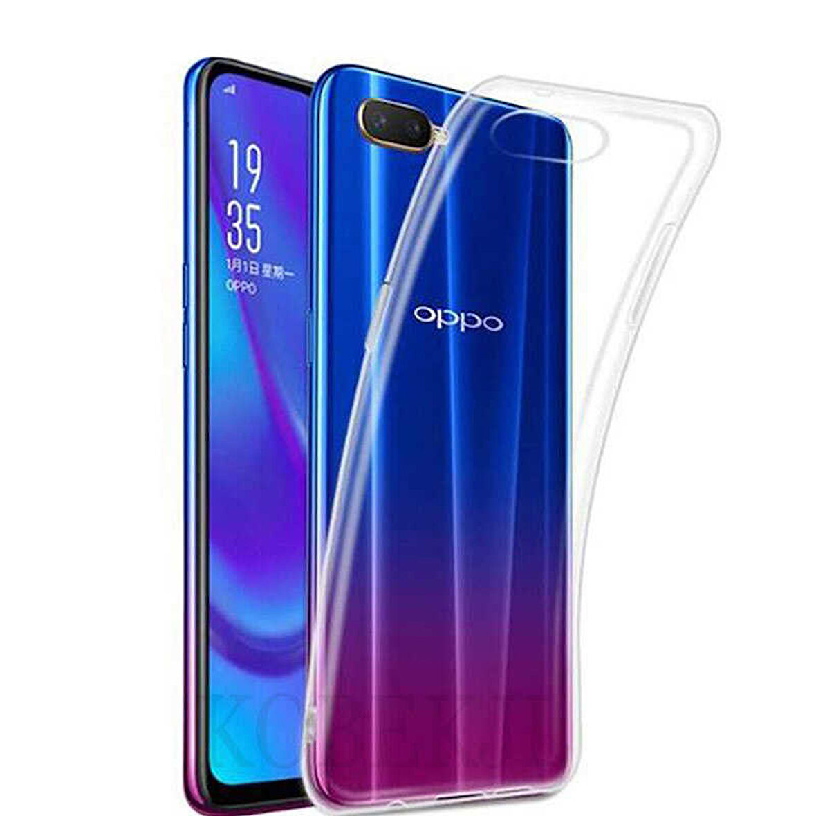 Oppo RX17 Neo Kılıf Şeffaf İnce Esnek Silikon Kılıf Zipax-Süper