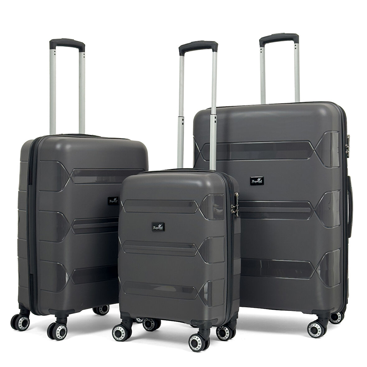 Lucas Polipropilen Kırılmaz Valiz, 3'lü Set