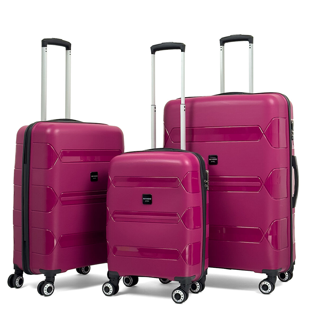 Lucas Polipropilen Kırılmaz Valiz, 3'lü Set