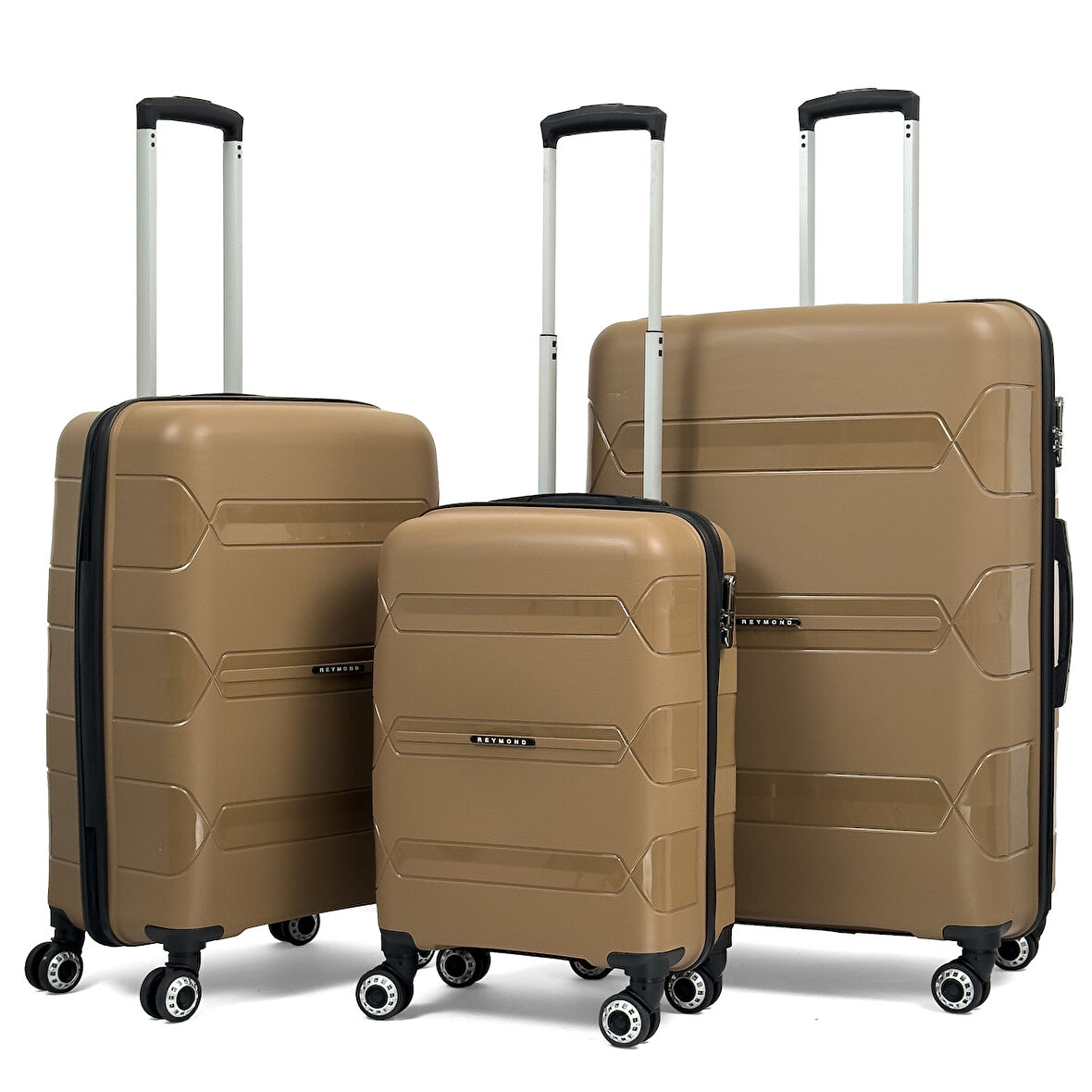 Lucas Polipropilen Kırılmaz Valiz, 3'lü Set