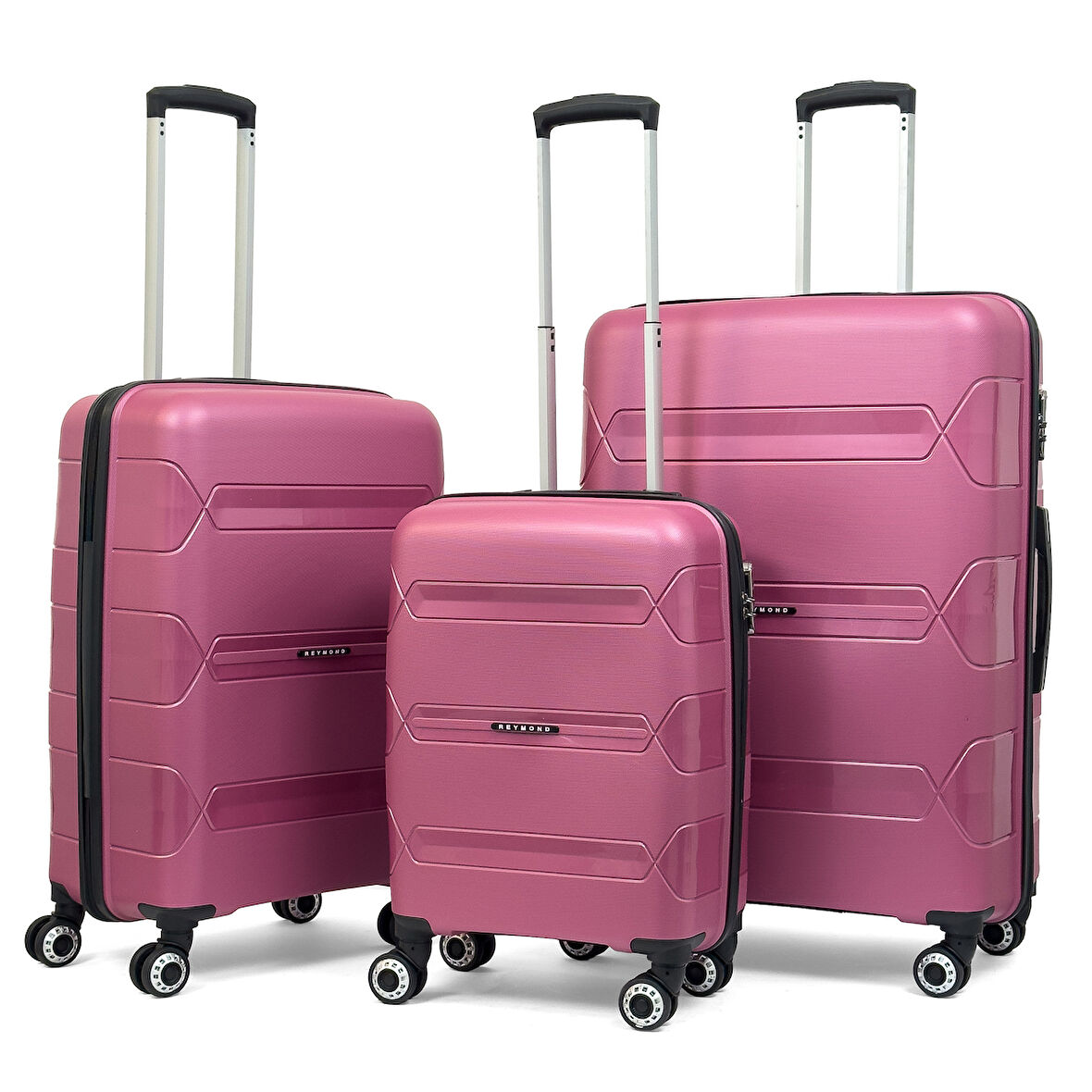 Lucas Polipropilen Kırılmaz Valiz, 3'lü Set