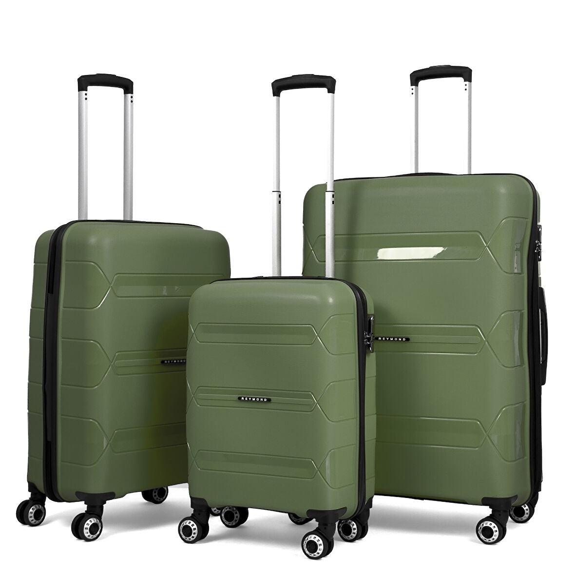 Lucas Polipropilen Kırılmaz Valiz, 3'lü Set