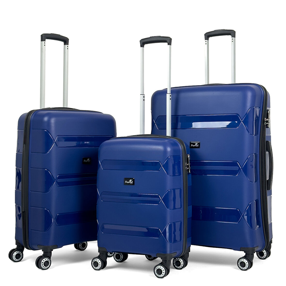 Lucas Polipropilen Kırılmaz Valiz, 3'lü Set