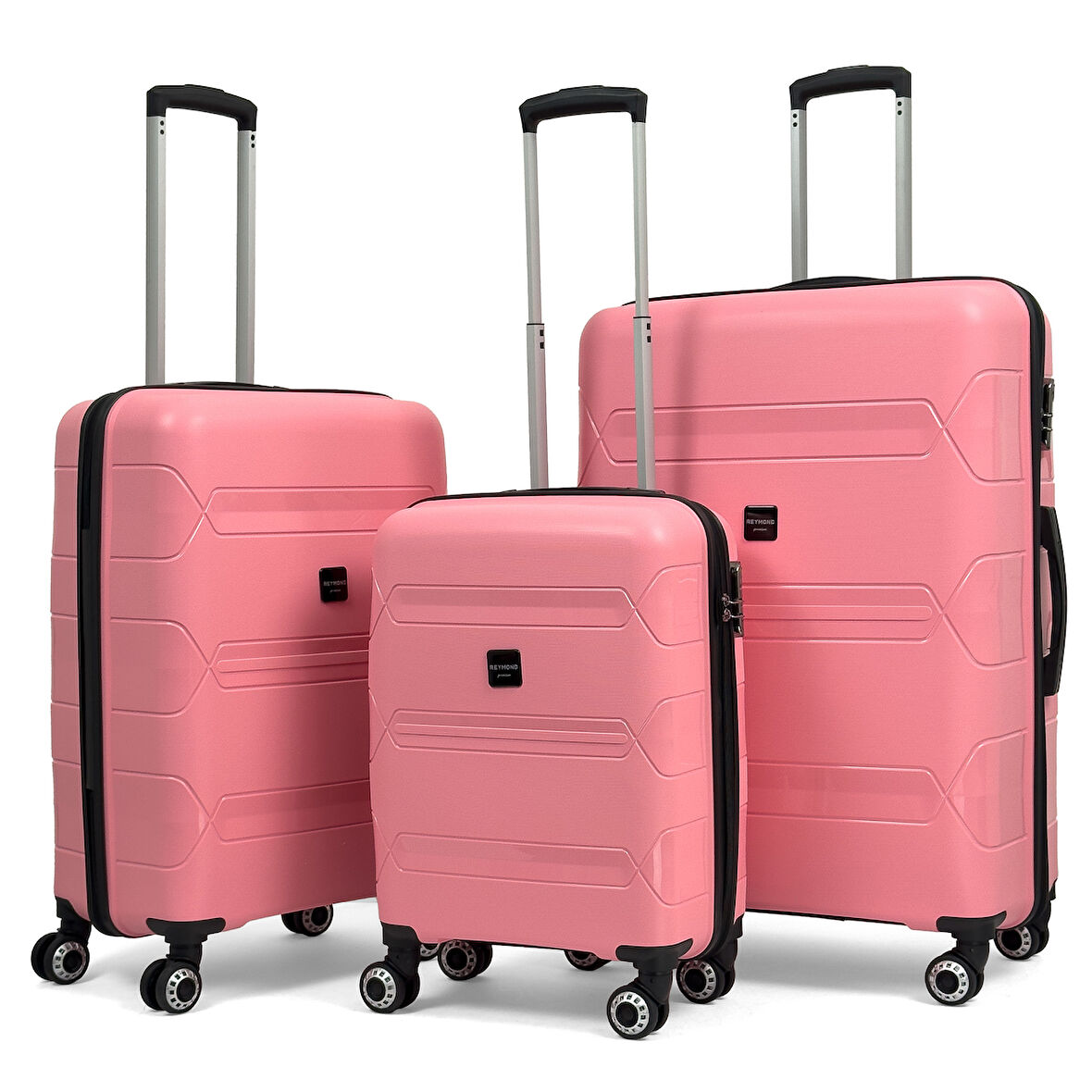 Lucas Polipropilen Kırılmaz Valiz, 3'lü Set