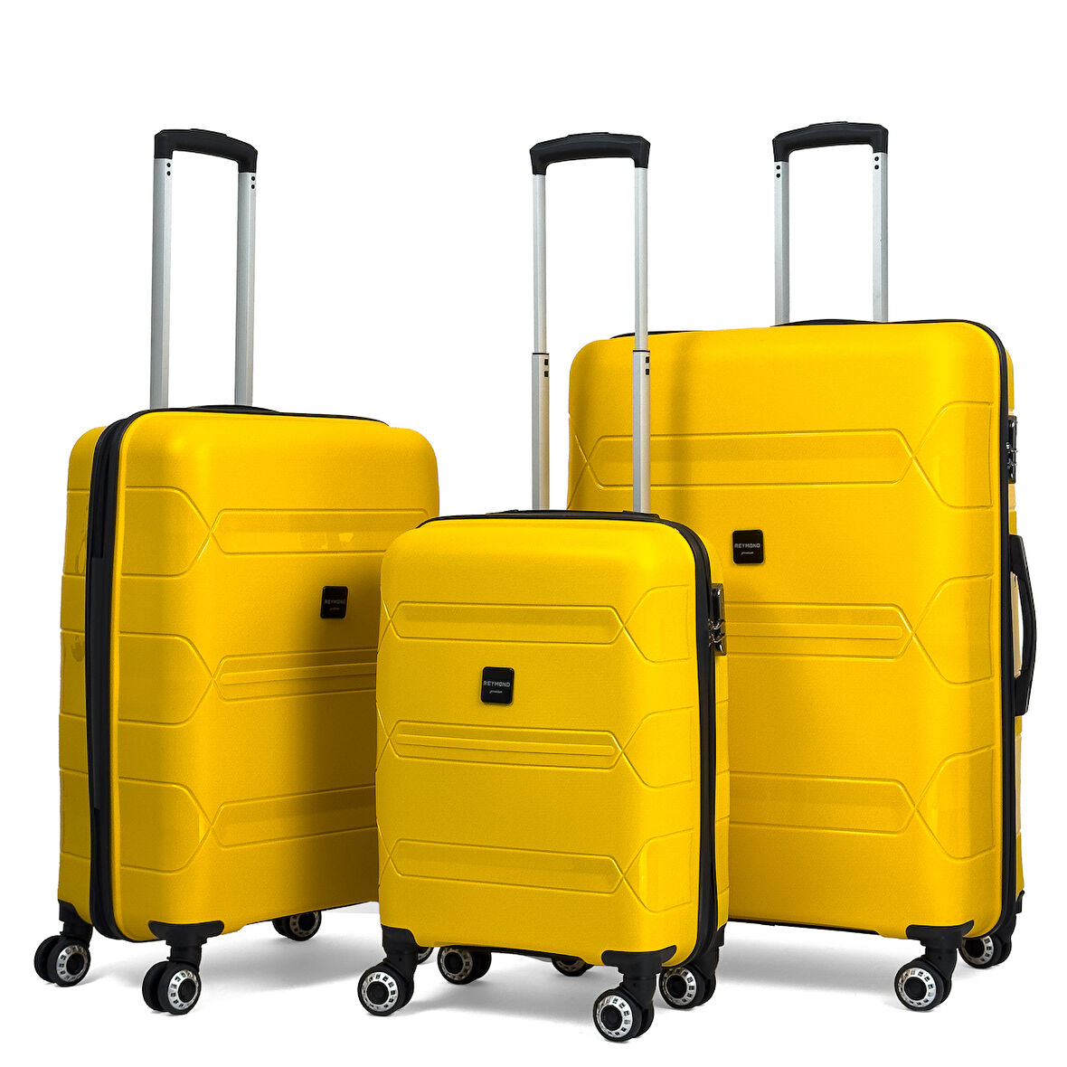 Lucas Polipropilen Kırılmaz Valiz, 3'lü Set