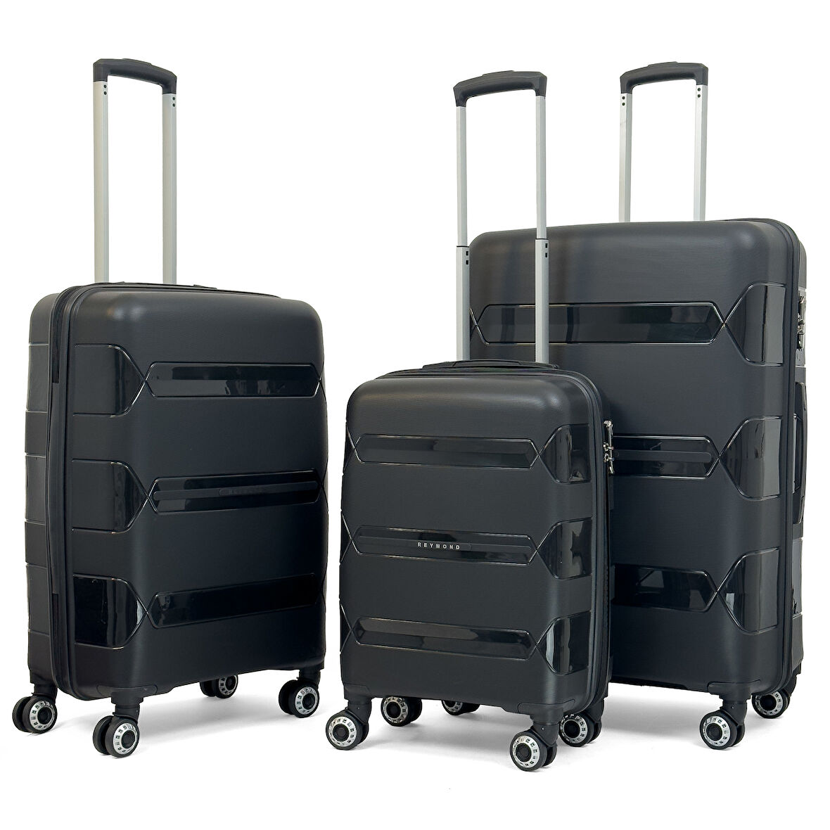 Lucas Polipropilen Kırılmaz Valiz, 3'lü Set