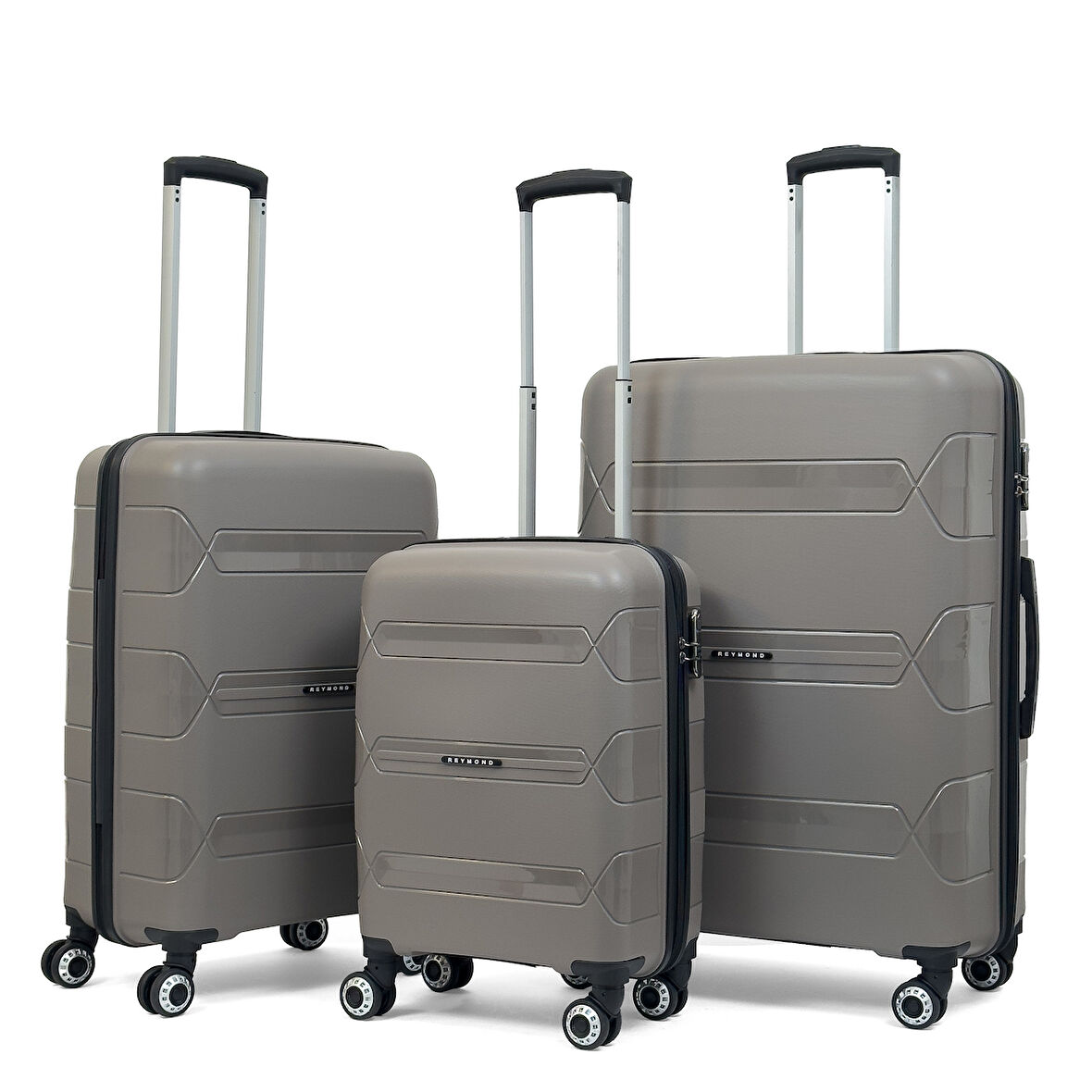 Lucas Polipropilen Kırılmaz Valiz, 3'lü Set