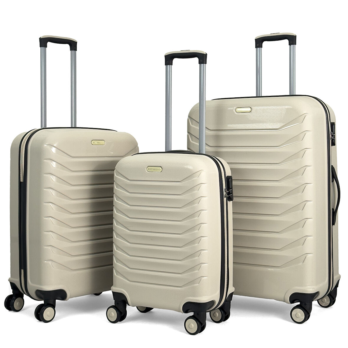 Lora PP (Polipropilen) Kırılmaz Valiz, 3'lü Set