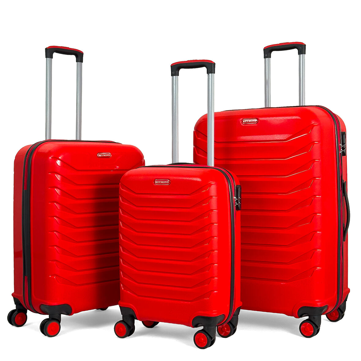 Lora PP (Polipropilen) Kırılmaz Valiz, 3'lü Set