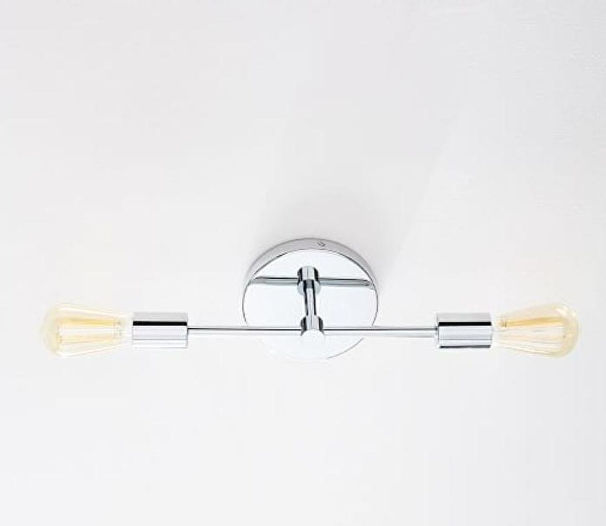 Retro Modern Krom  2 Li Tavan Plofyoner Rustik Avize