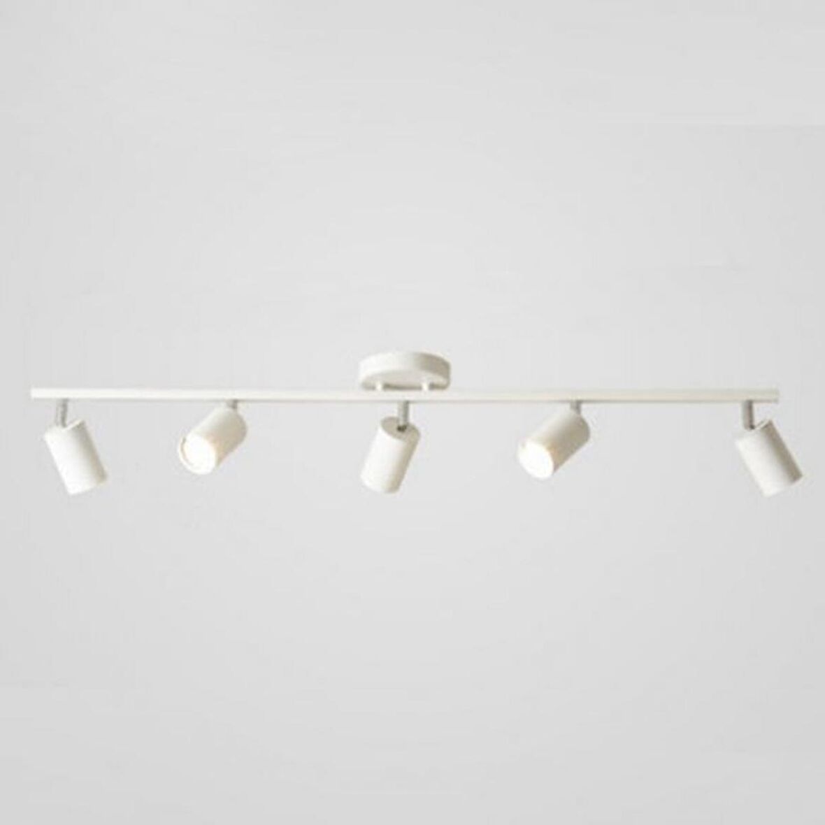 Rsylight Metal Modern 5 Li Beyaz Led Spot Hareketli Avize Beyaz Ampullü