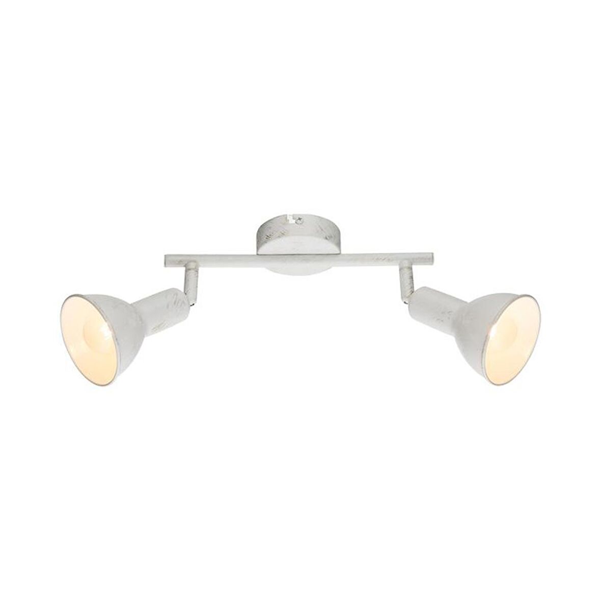 Rsylight Retro Metal Beyaz 2 Li 180 Derece Hareketli Led Spot Avize Günışığı Ampullü