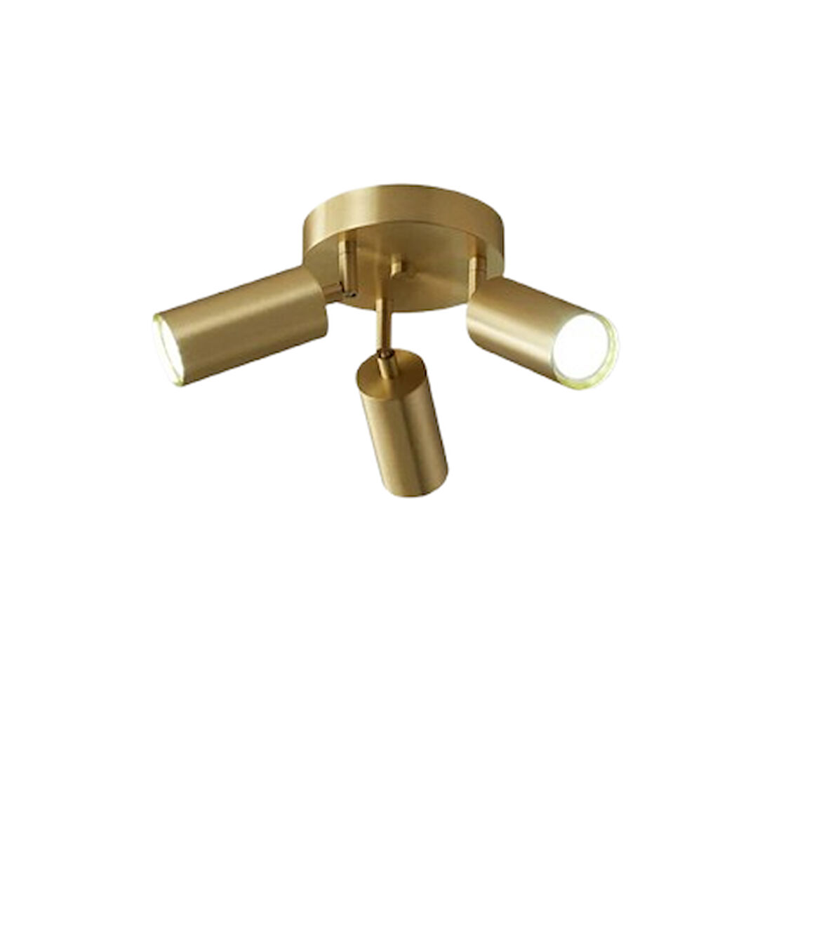 Rsylight Retro Eskitme Kaplama 180 Derece Hareketli Modern Spor 3 Lü Led Spot Avize Beyaz Ampullü