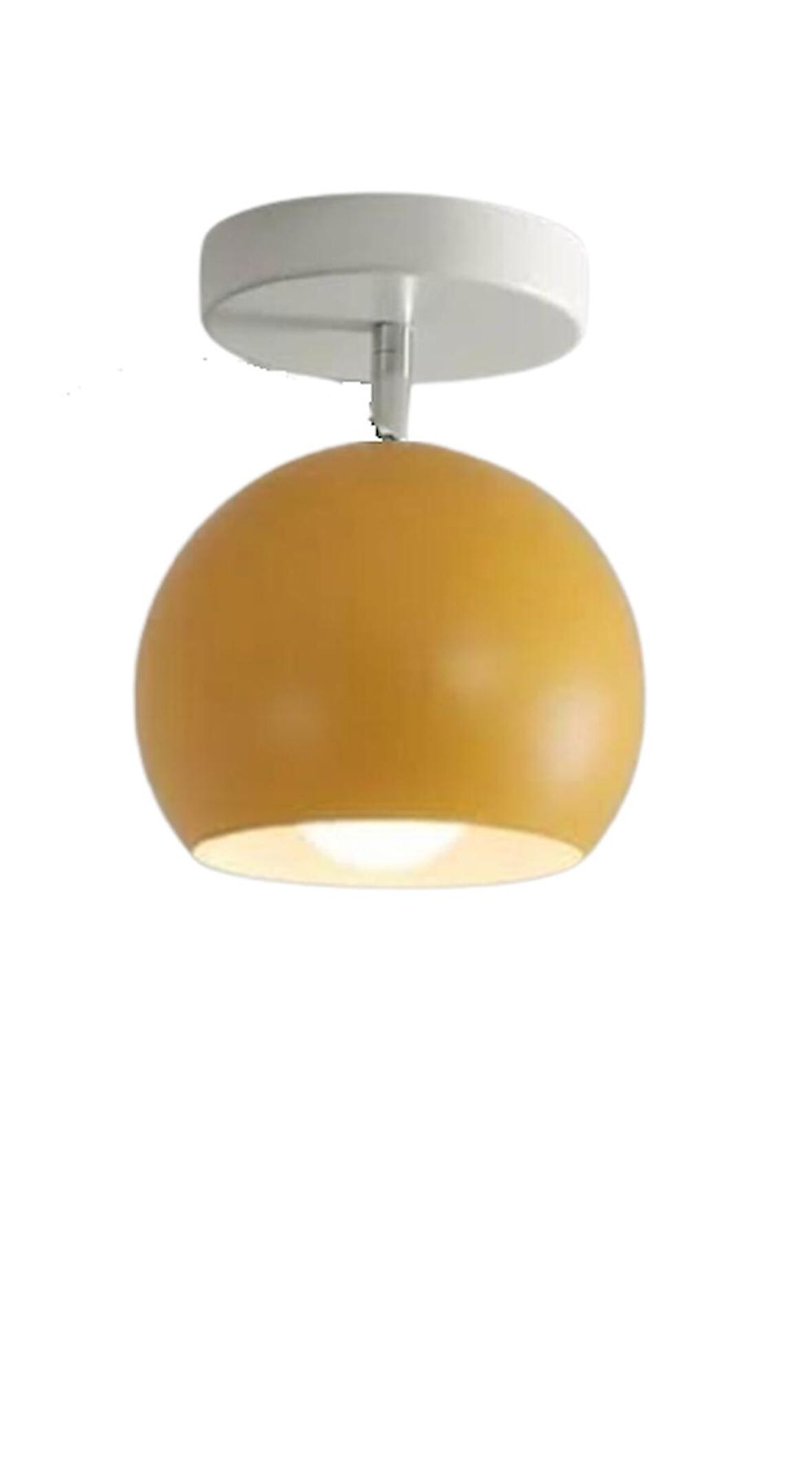 Rsylight Metal Retro Sarı Tavan Plofyoner 180 Derece Hareketli Modern Spor Avize Çap:20 cm