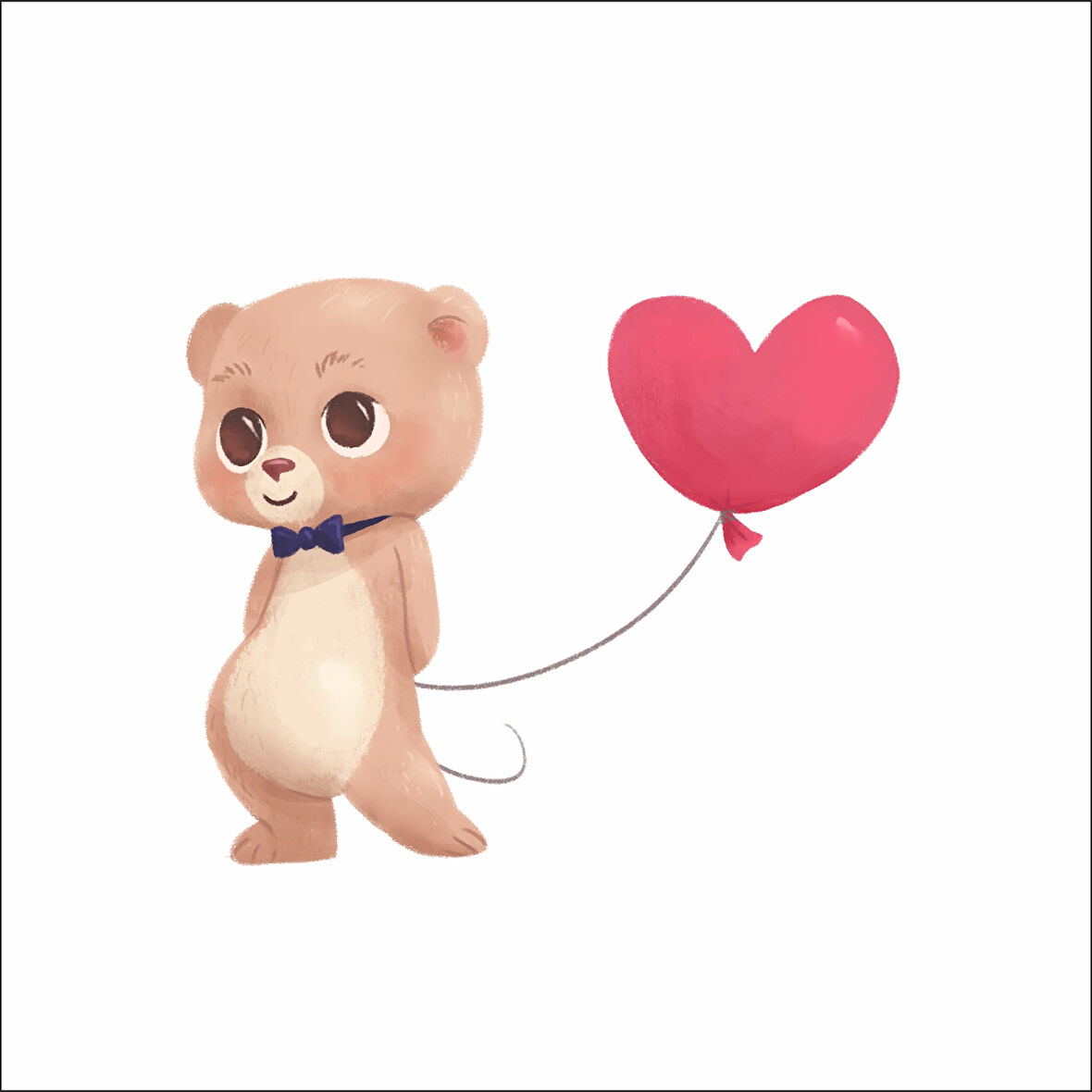 Kalpli Ayıcık ÇocukOdası Stikcer