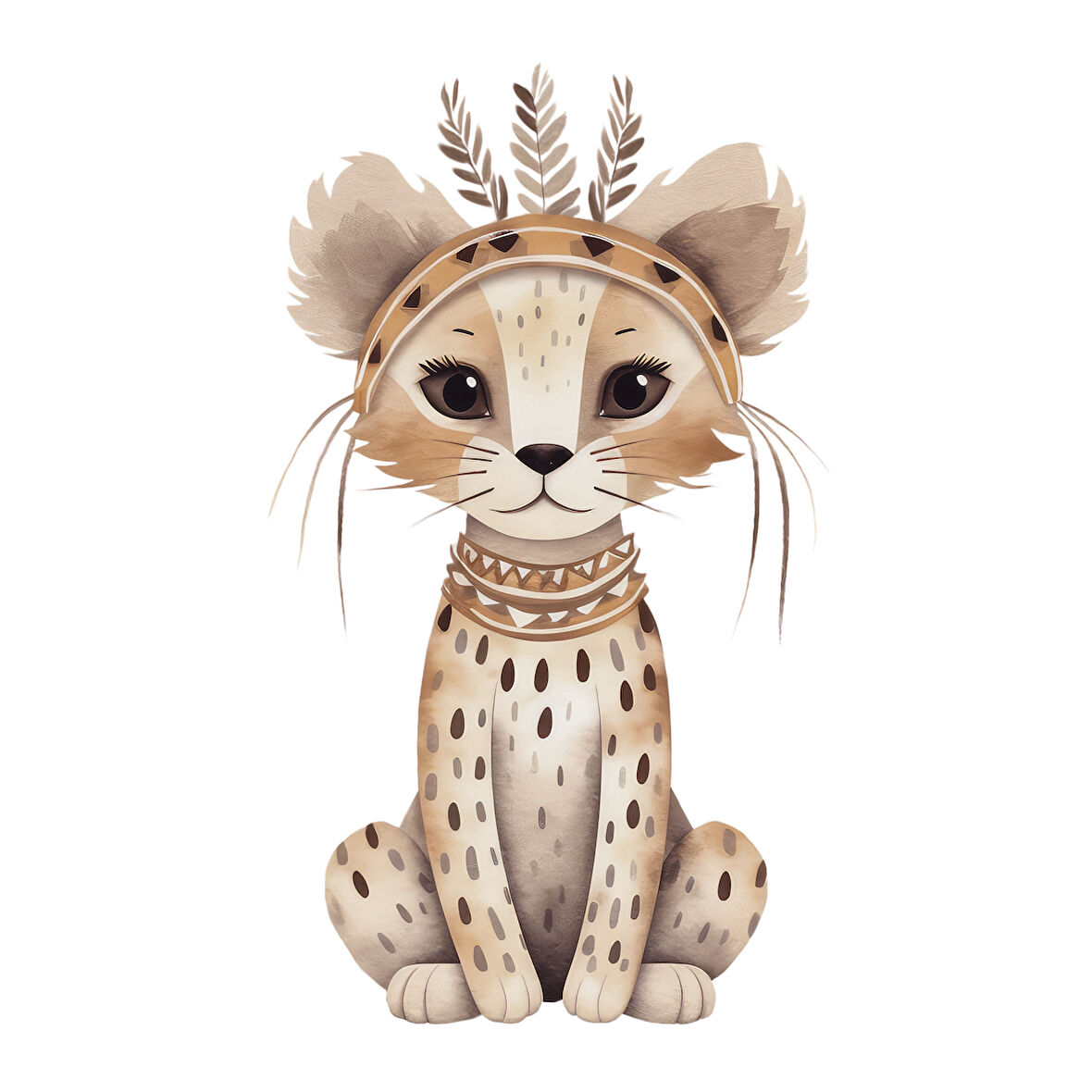 Leopar Yavrusu Duvar Stickerı