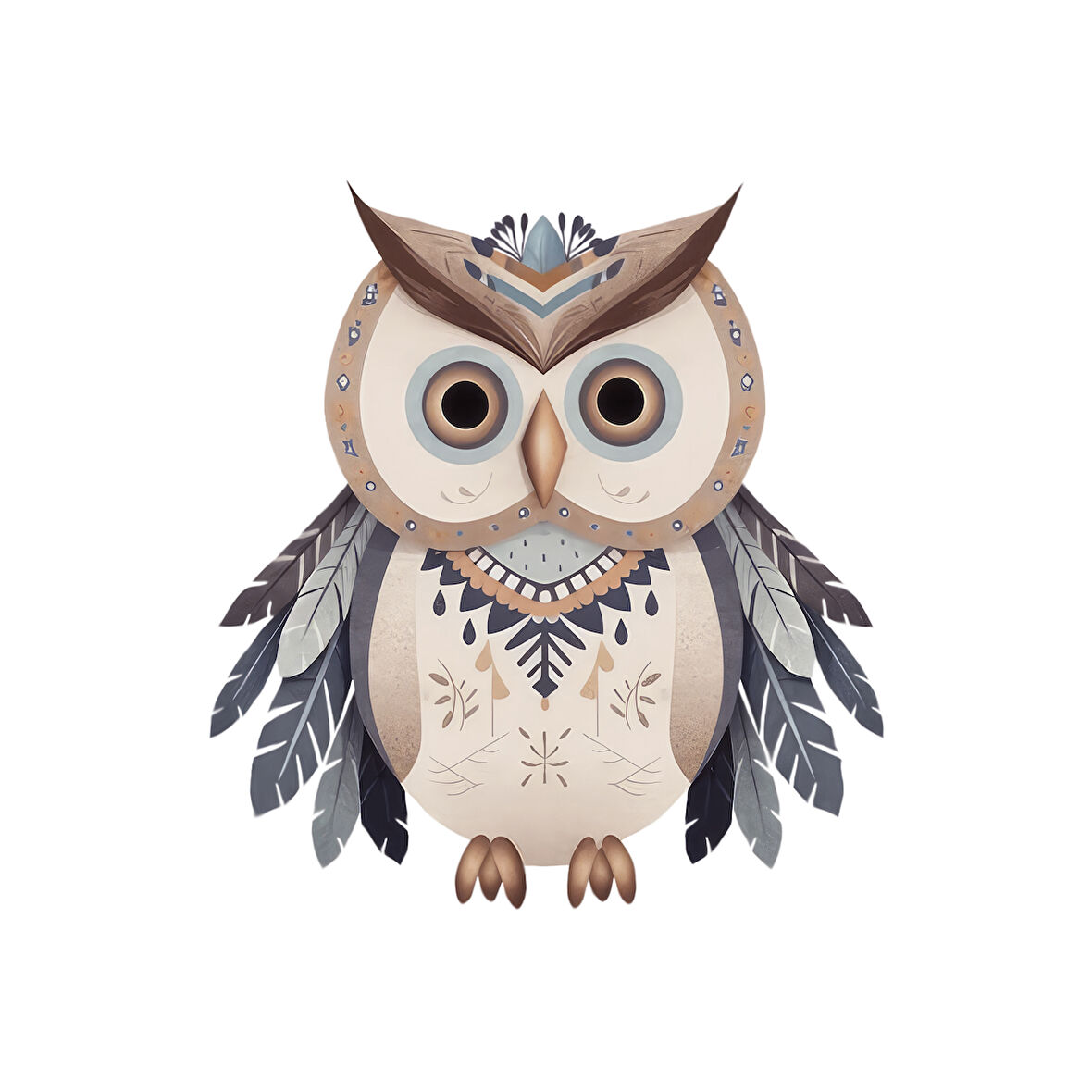 Baykuş Duvar Stickerı