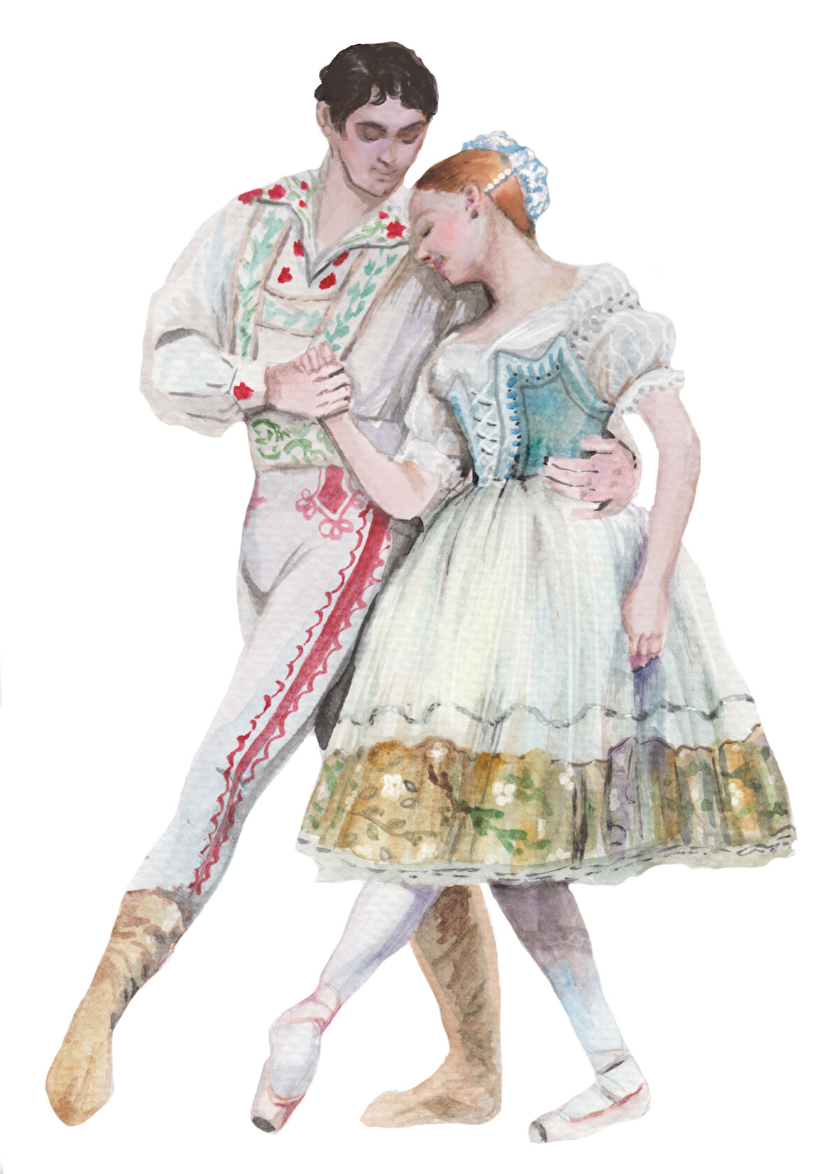 Dans Eden Bale Çifti Duvar Stickerı