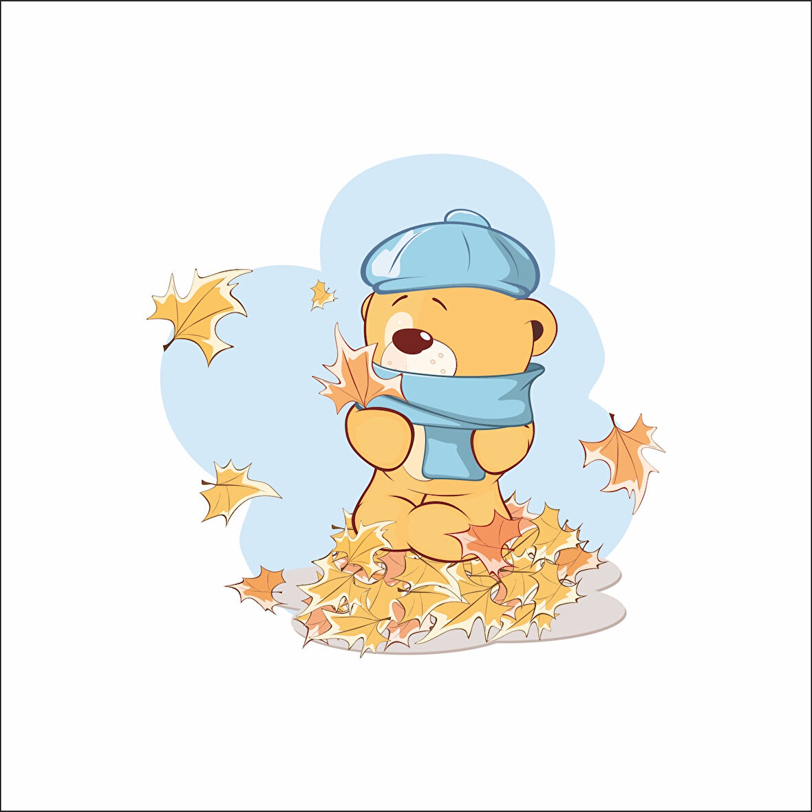 Sonbahar Ayı Sticker