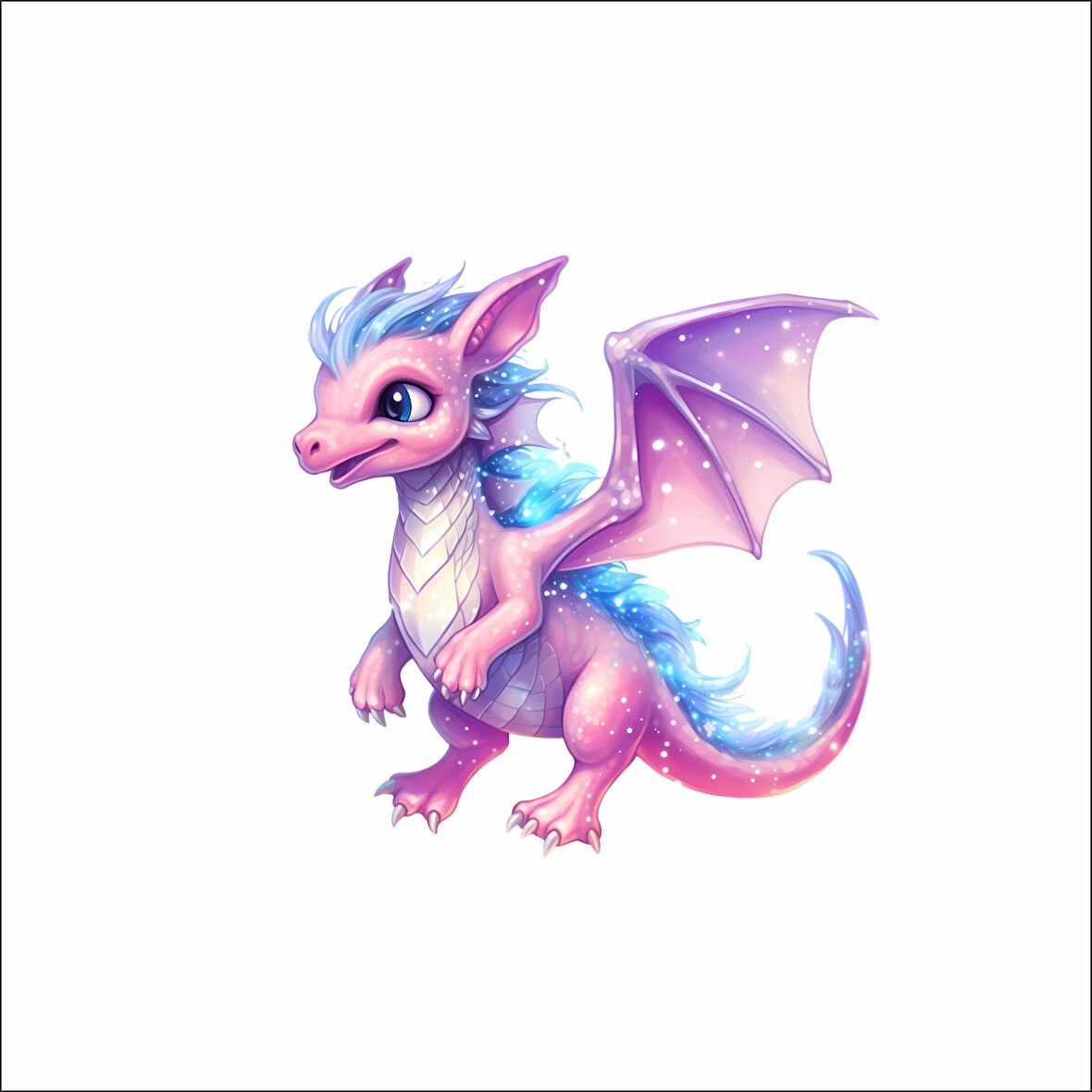 Sevimli Ejder Sticker