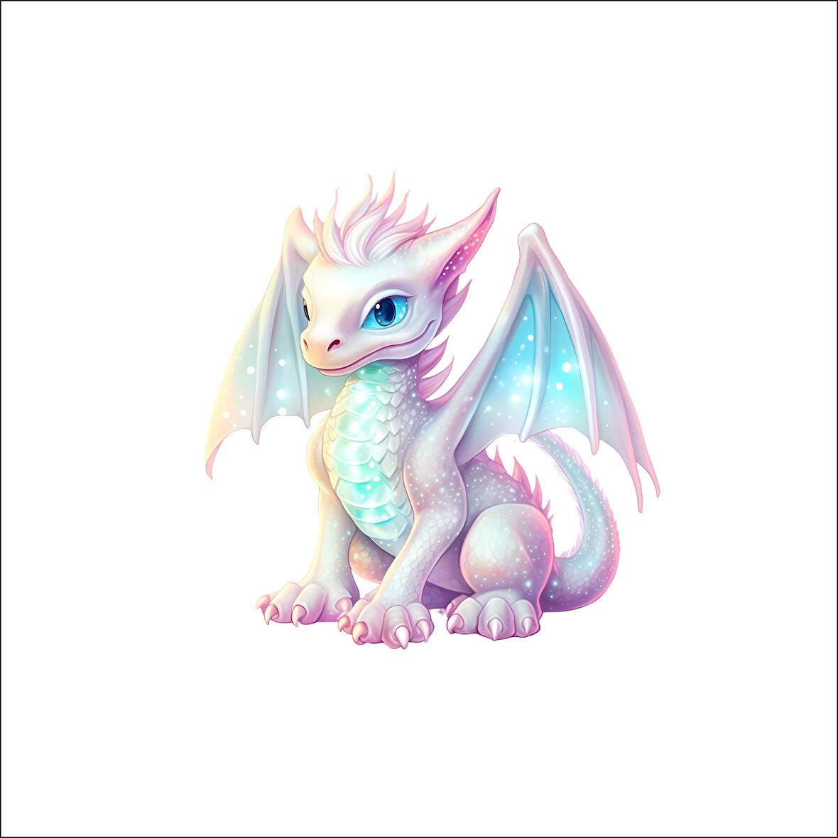 Sevimli Ejder Sticker 6