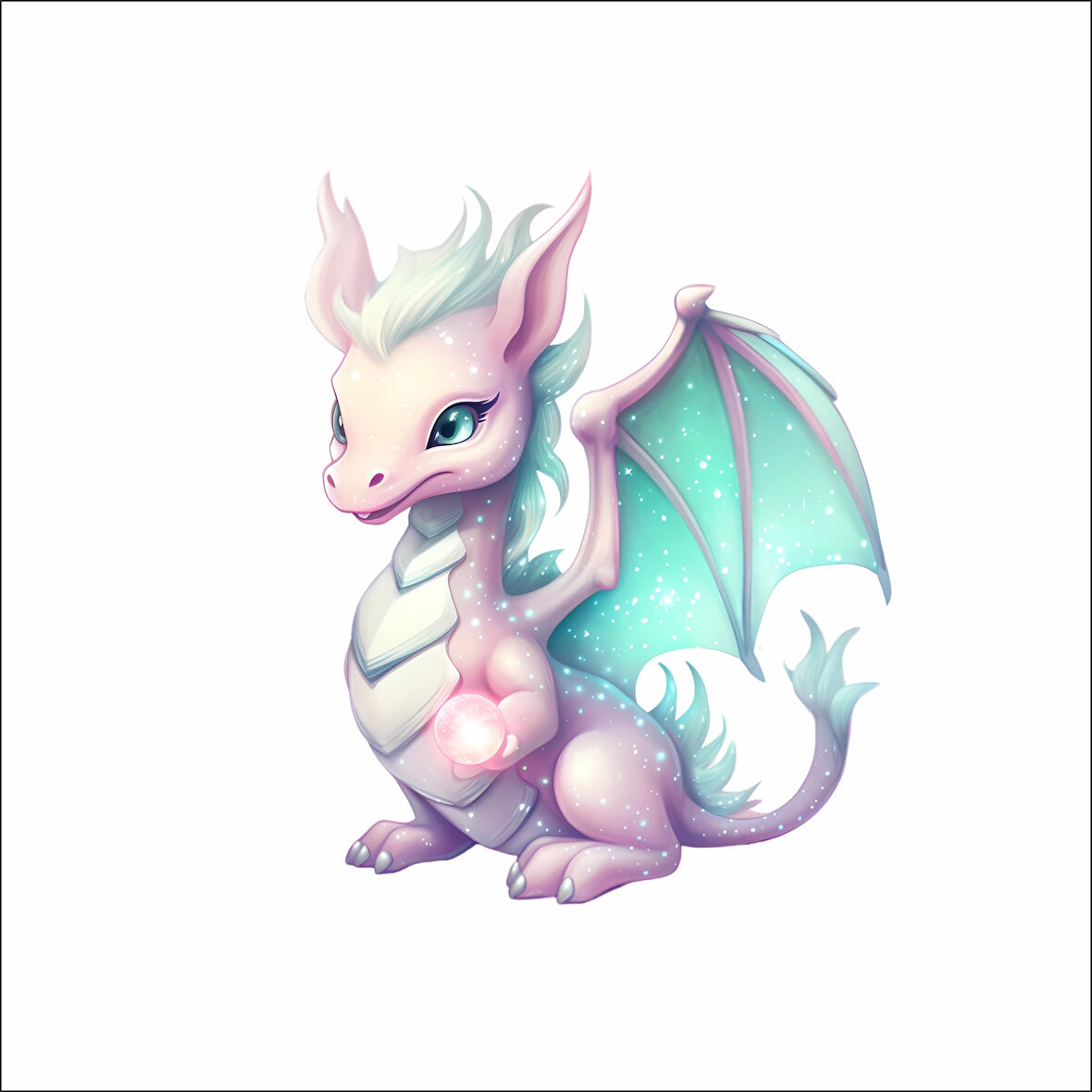 Sevimli Ejder Sticker 8