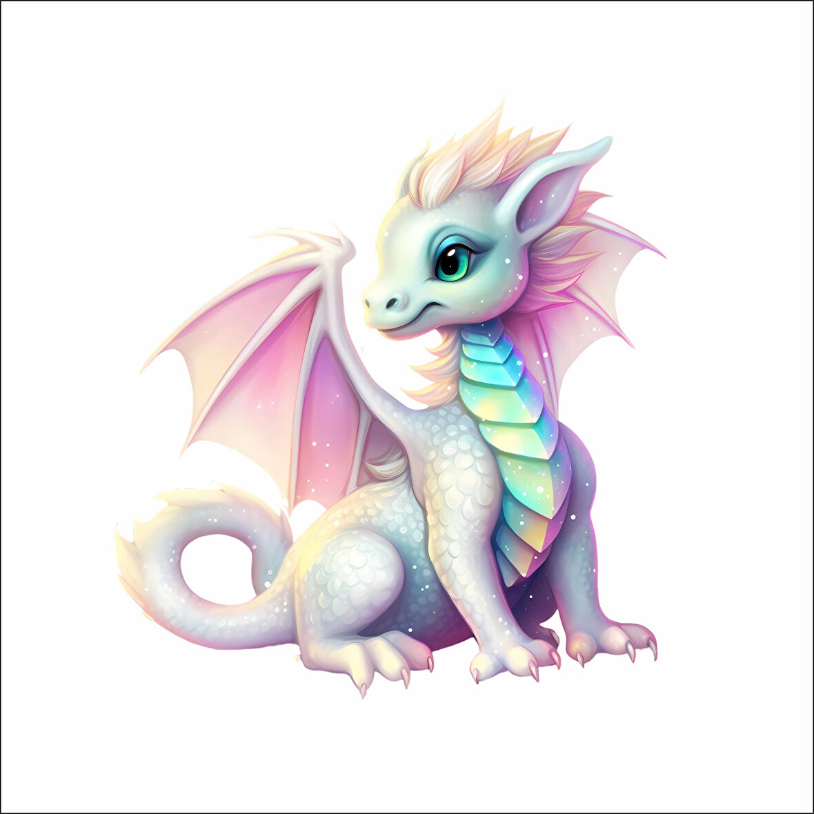 Sevimli Ejder Sticker 17