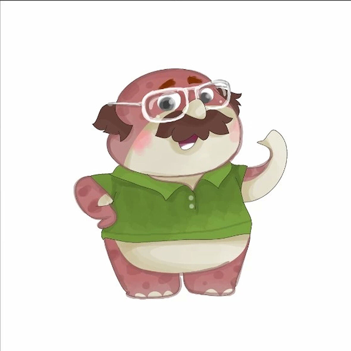 Gözlüklü Canavar Don Çocuk Odası Stickerı