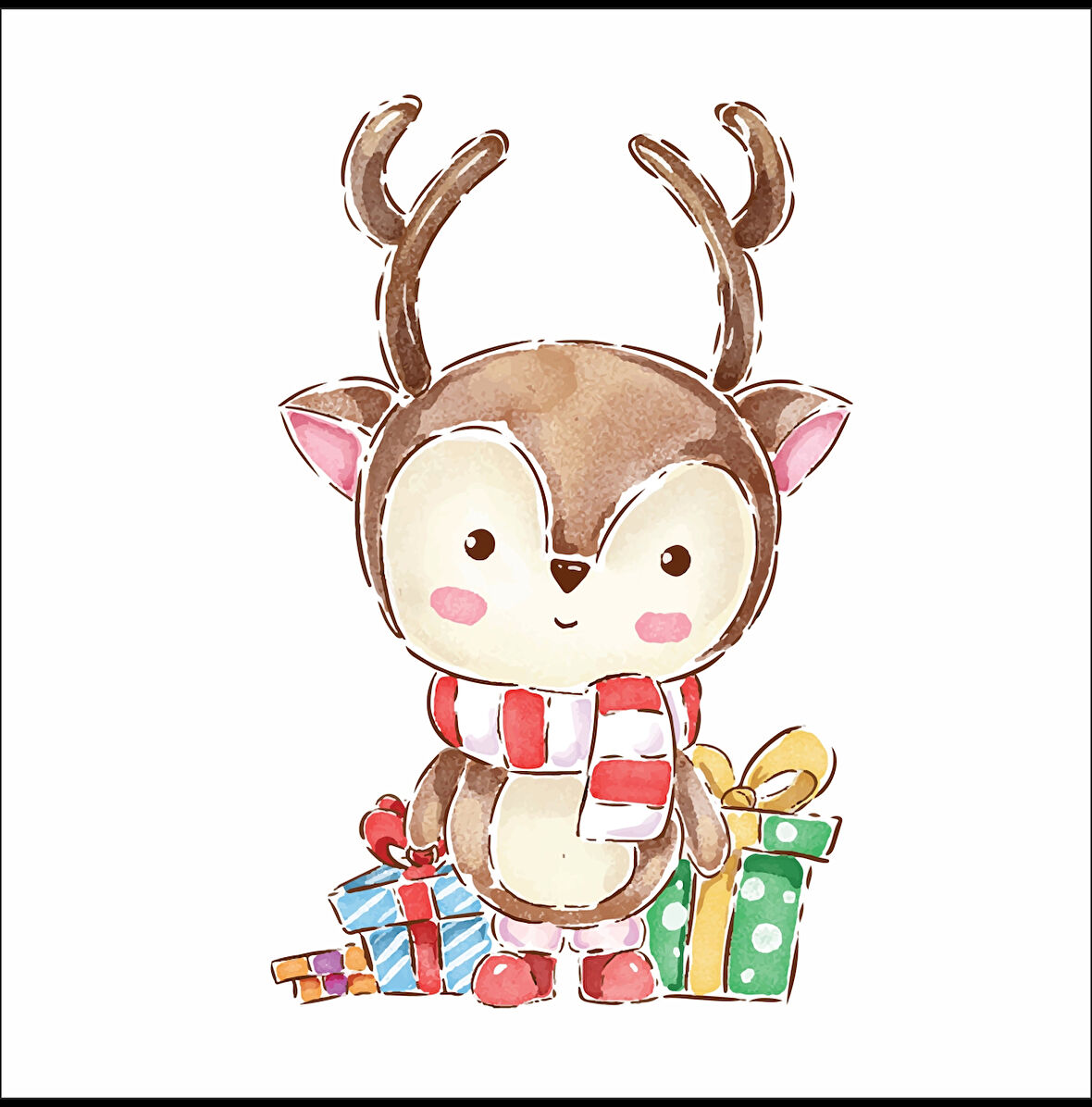 Hediye Geyik Sticker