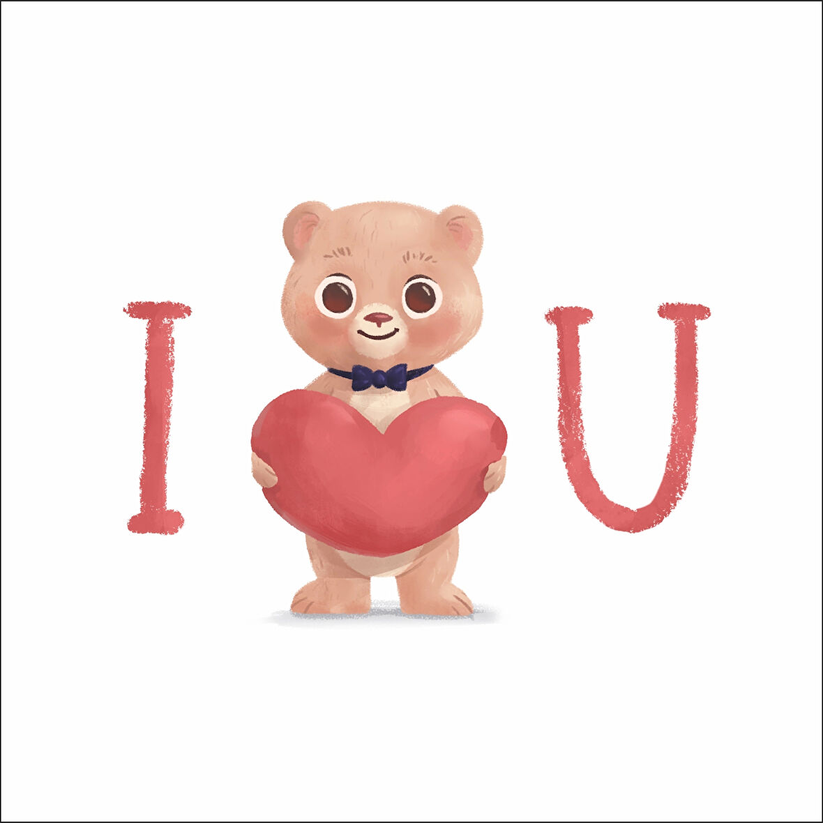 I love You Ayıcık Sticker