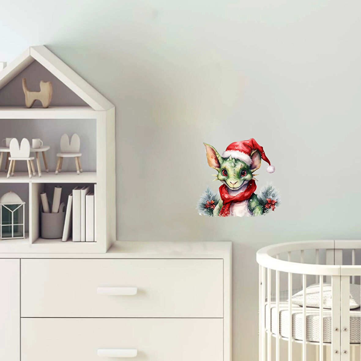 Noel Ejderhası Çocuk Odası Stickerı