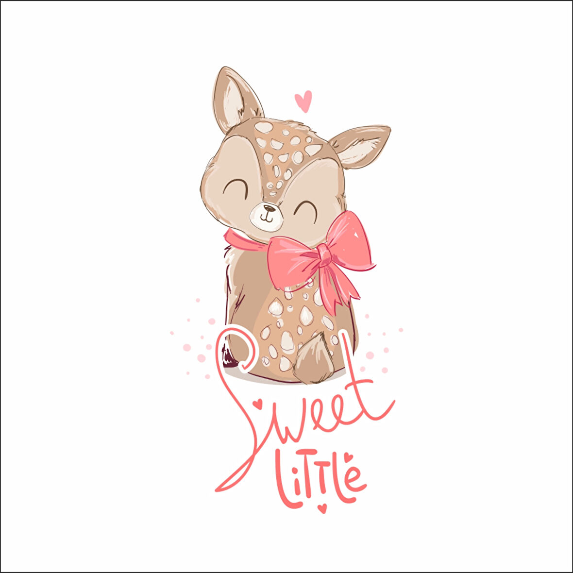 Sweet Little Sevimli Geyik Sticker