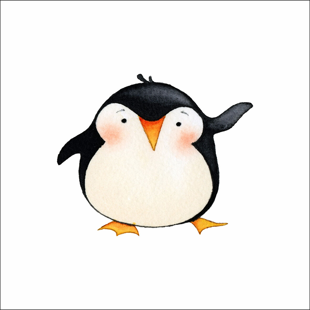 Sevimli Penguen Sticker