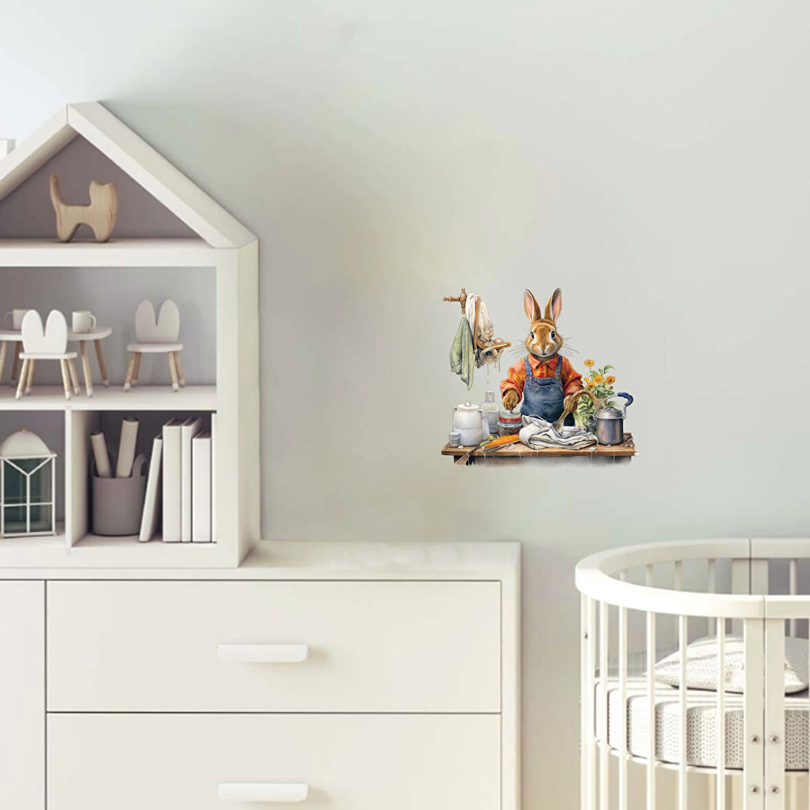 Aşçı Tavşan Mutfakta Duvar Stickerı