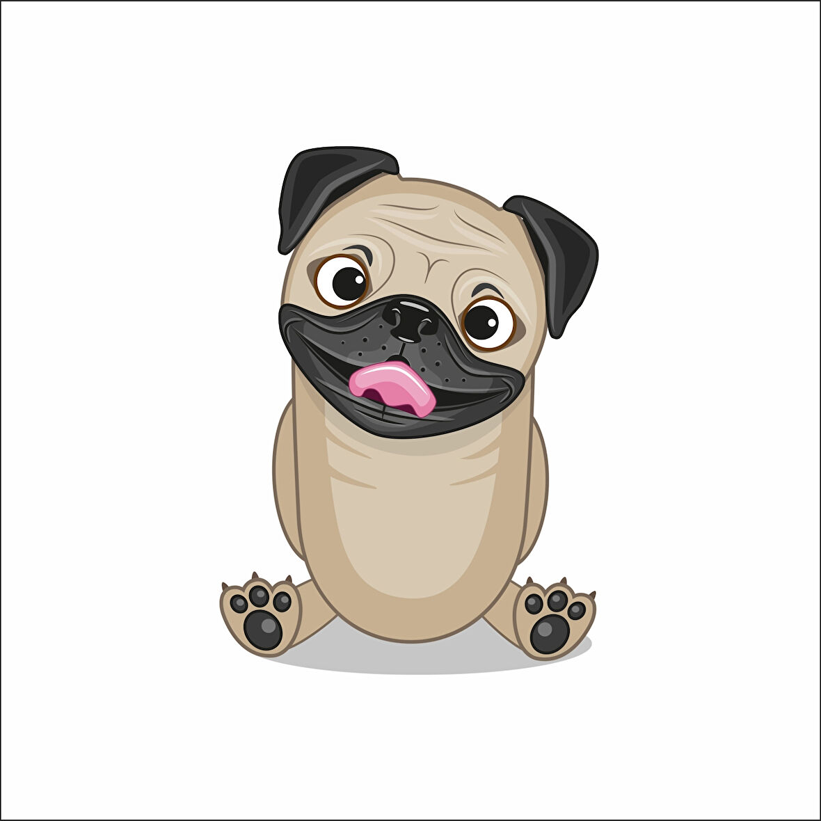 Sevimli köpek Sticker