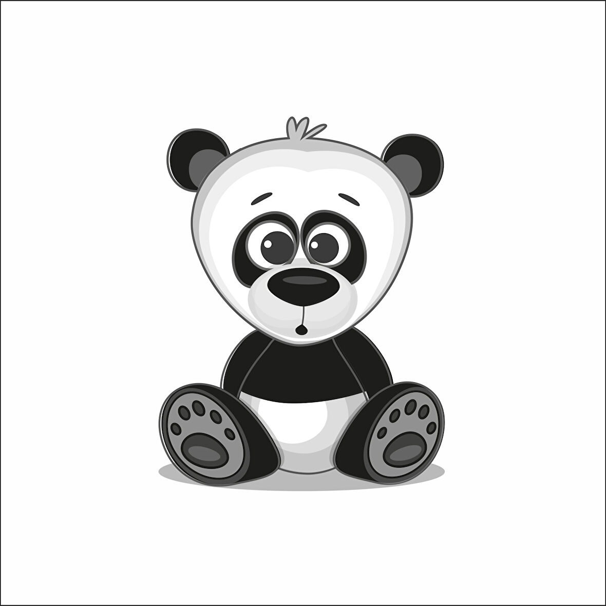 Sevimli Panda Sticker