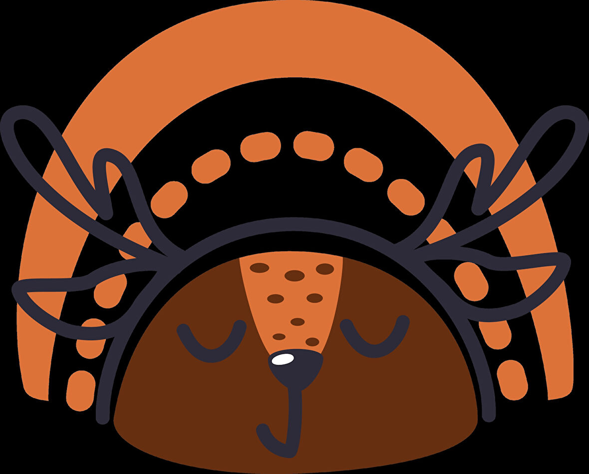 Gökkuşağının Altında Uyuyan Geyik