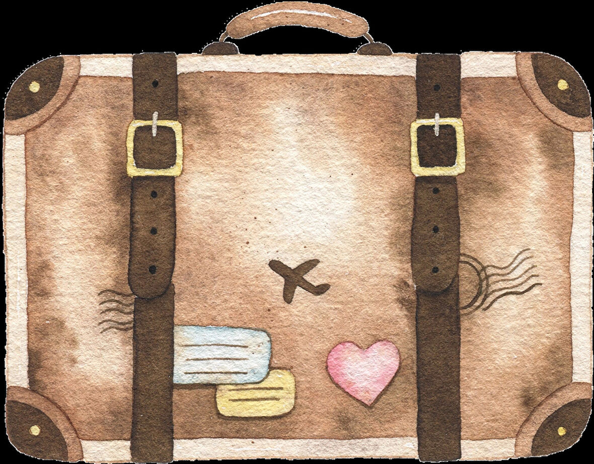 Eski Bavul Duvar Stickerı