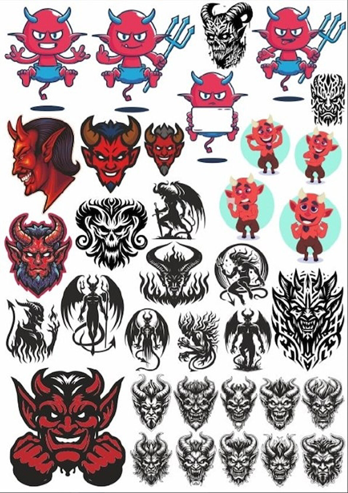 Şeytan Sticker Set