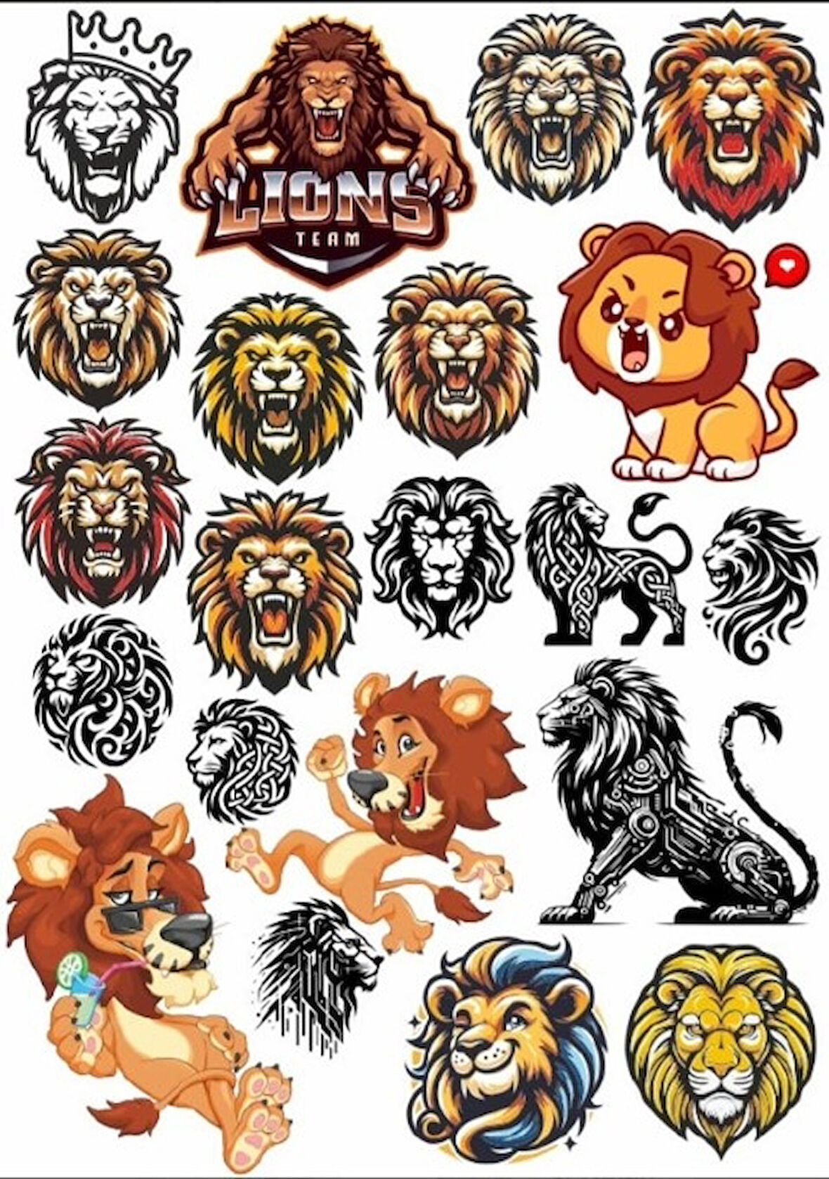 Aslan Sticker Set
