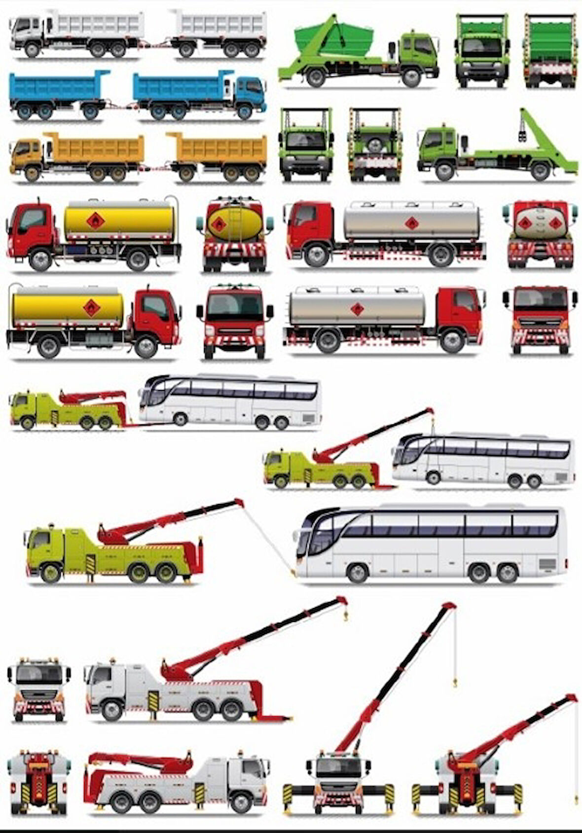 İş Makineleri Sticker SEt