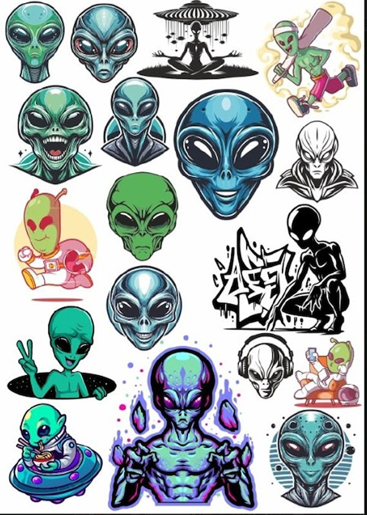 Uzay Sticker Set