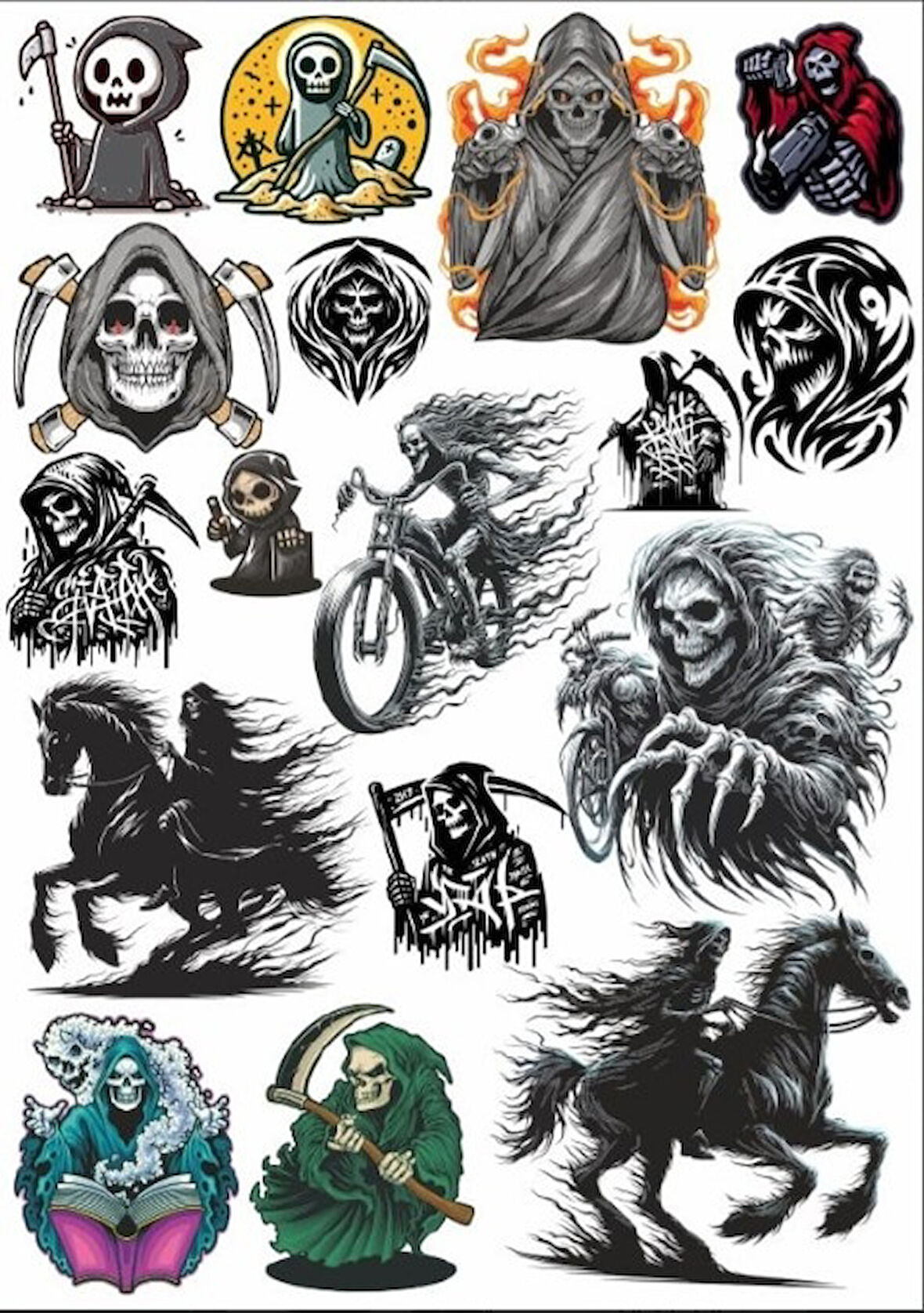 İskelet Sticker Set