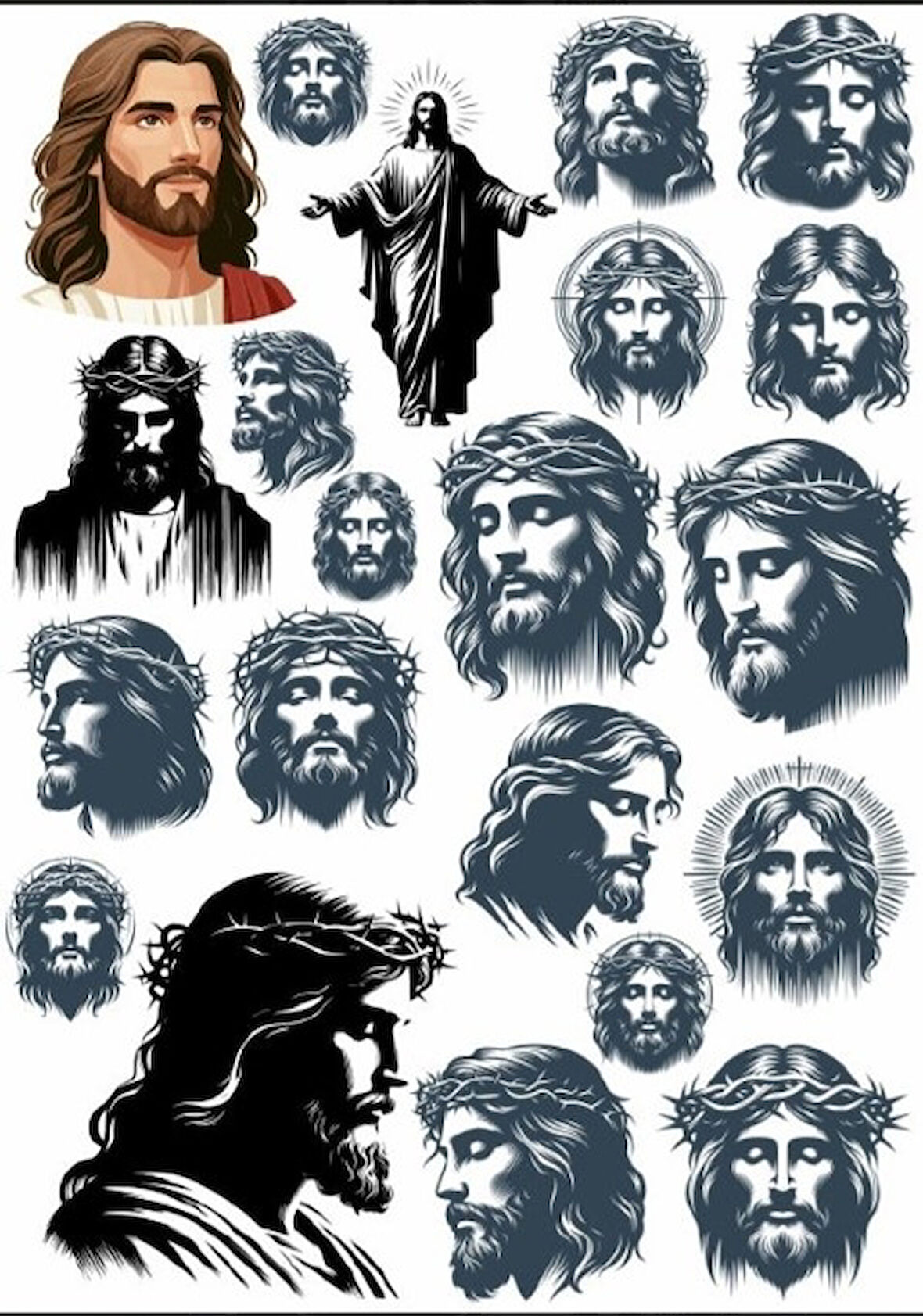 Jesus Sticker Set