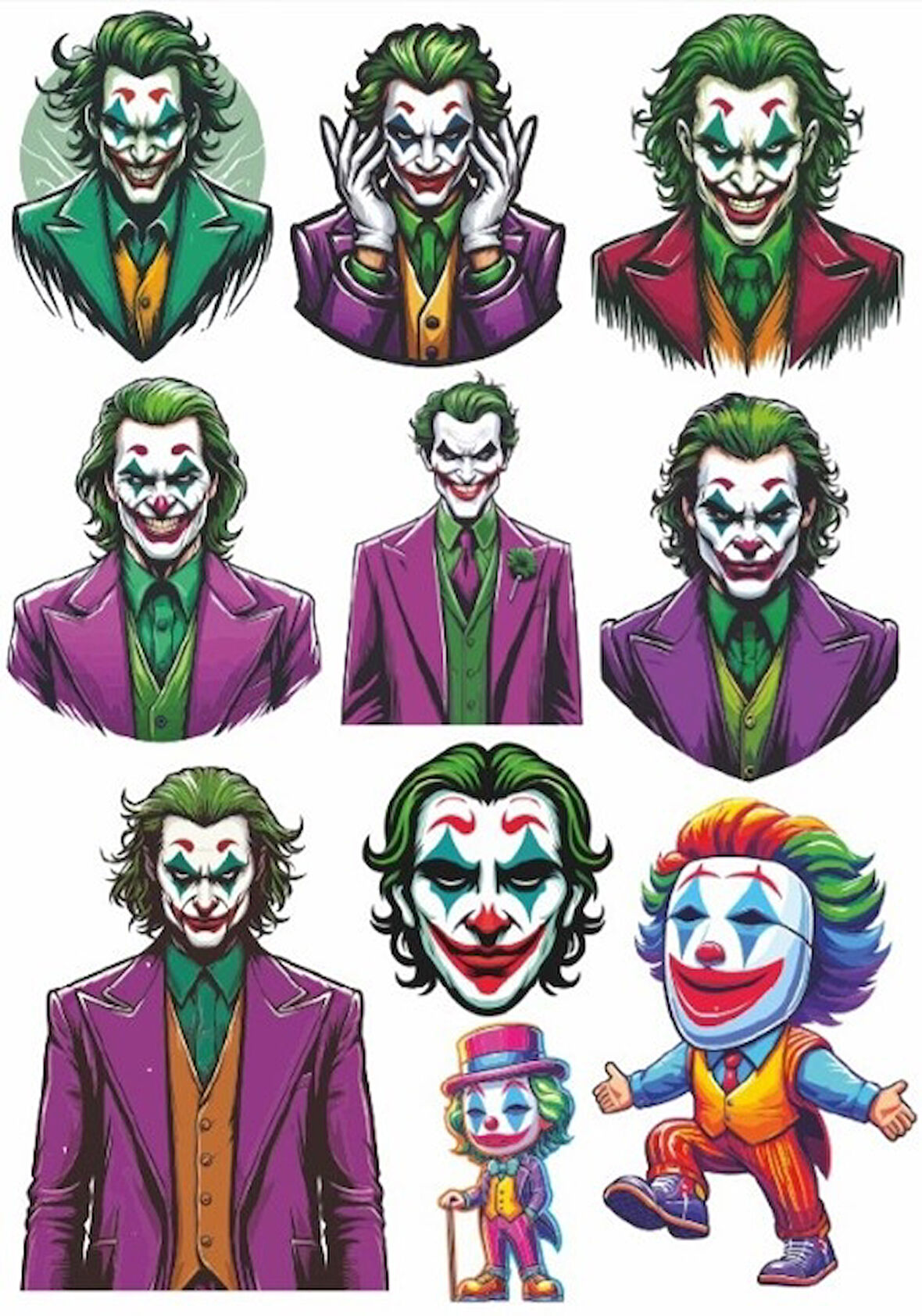 Joker Sticker Set